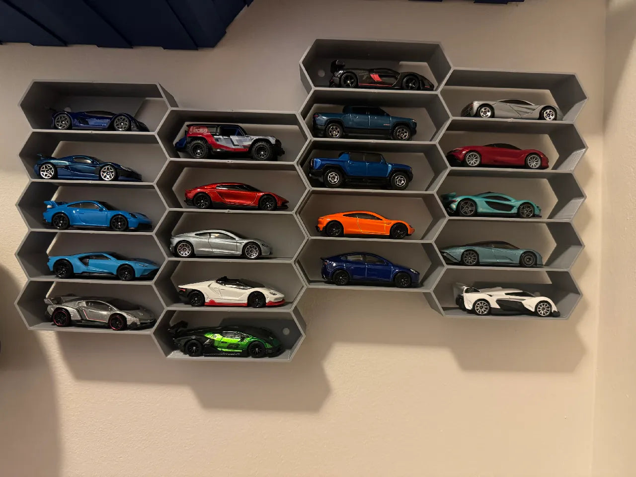 Honeycomb Hotwheels storage