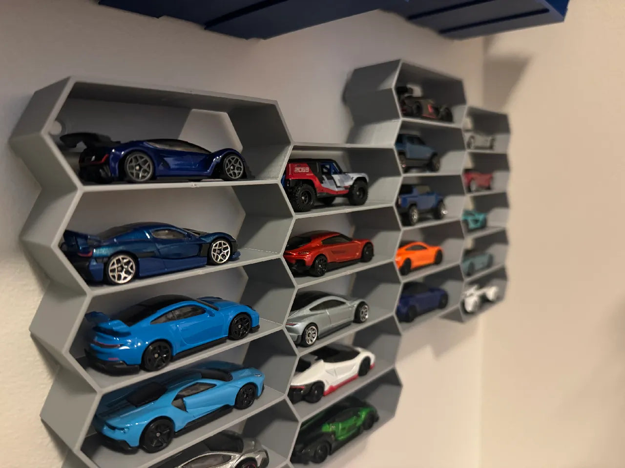 Honeycomb Hotwheels storage